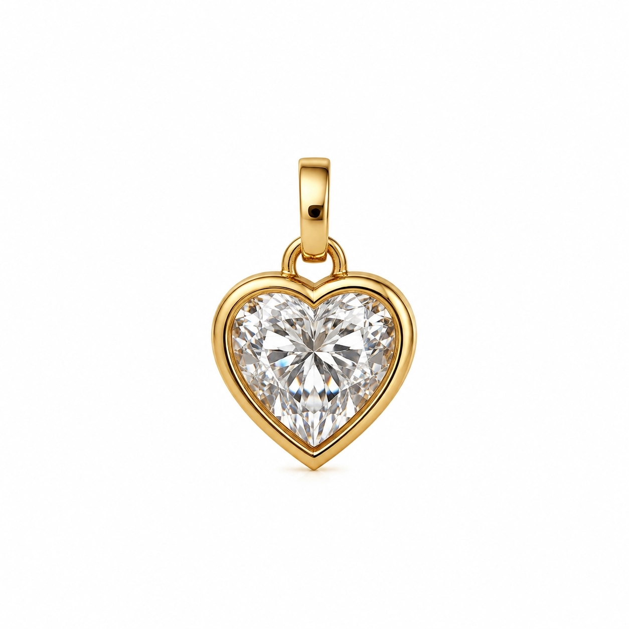 1.54 Ct Yeni Nesil Pırlanta Kalp Charm
