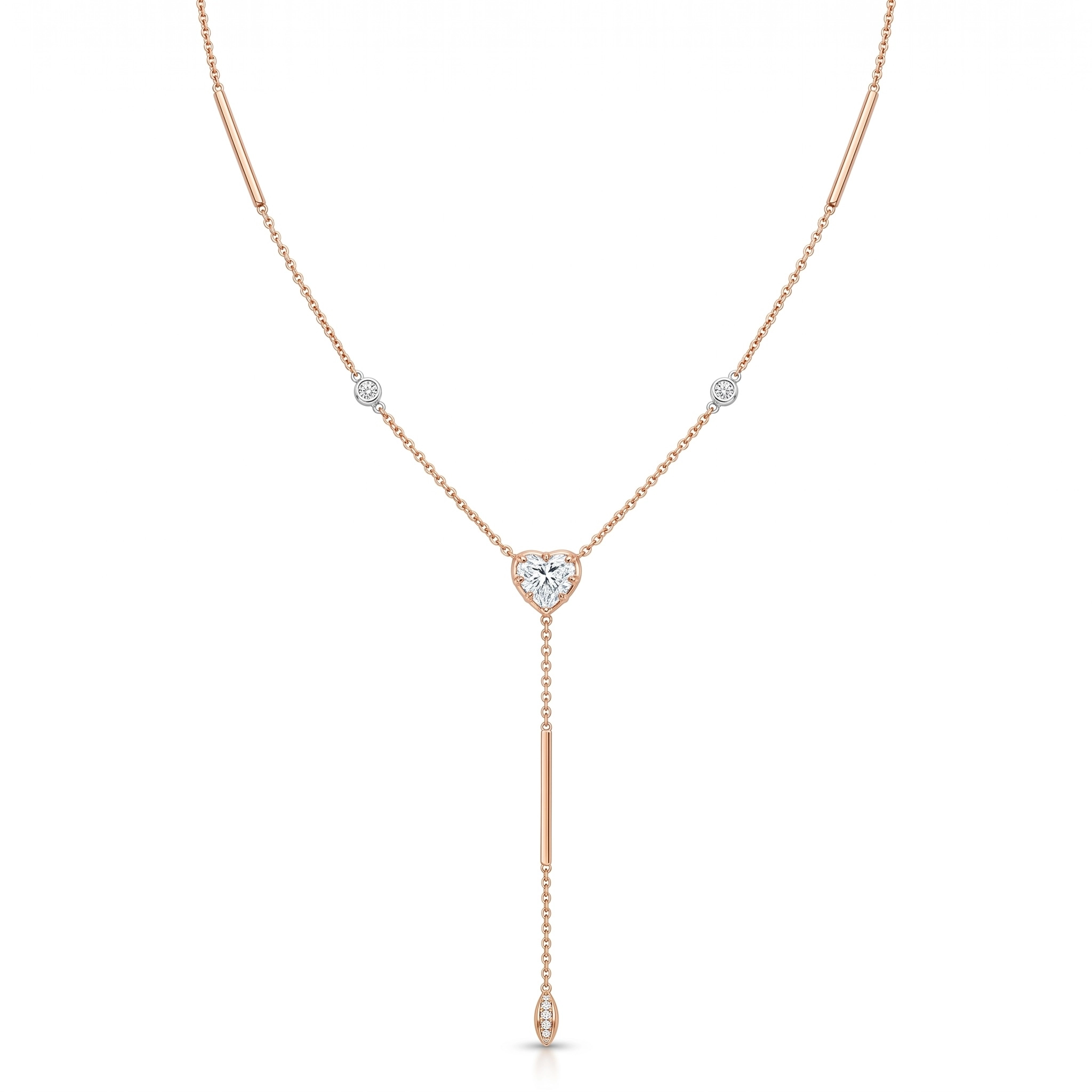 0.82 ct. Yeni Nesil Kalp Pırlanta Kolye