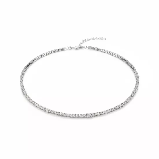 Baget / Yuvarlak Pırlantalı Choker