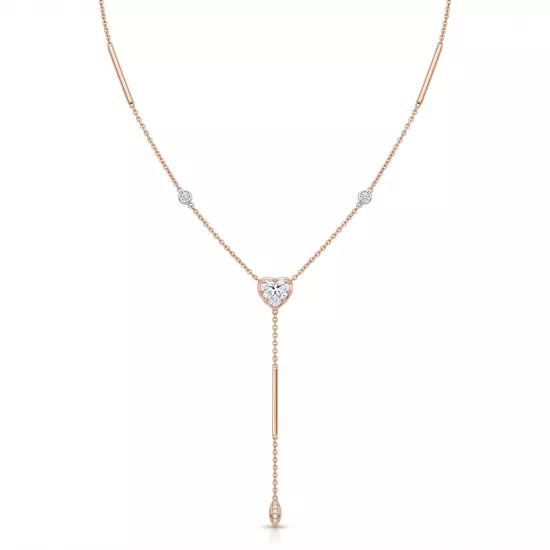 0.82 ct. Yeni Nesil Kalp Pırlanta Kolye